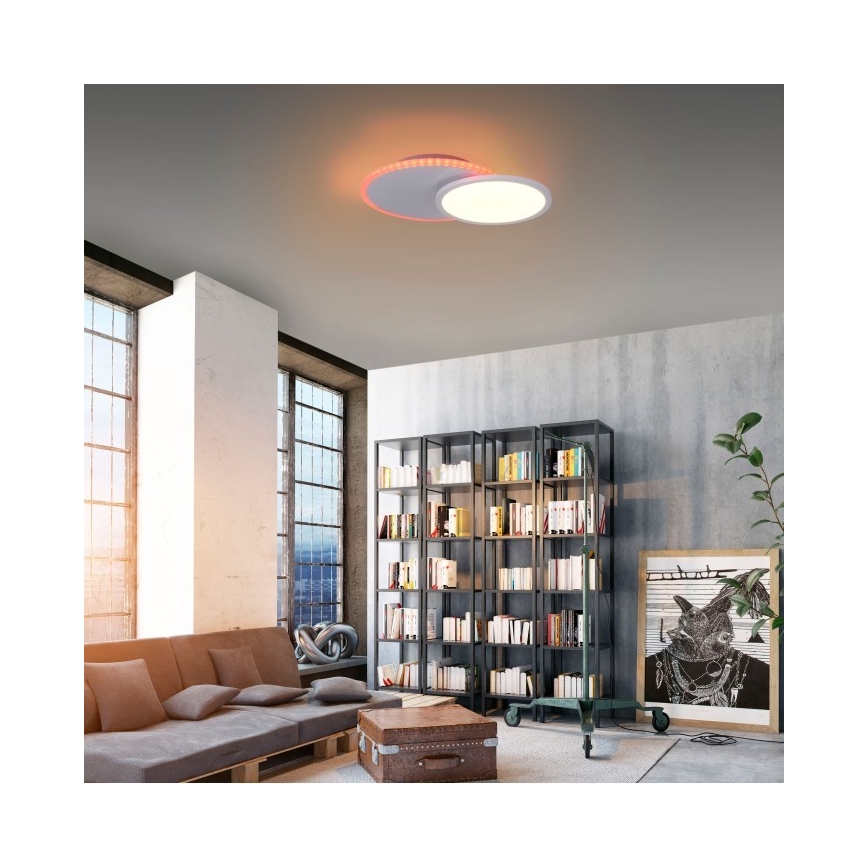 Leuchten Direkt 11662-16 - LED RGB Stmievateľné stropné svietidlo ARENDA LED/21W/230V + diaľkové ovládanie