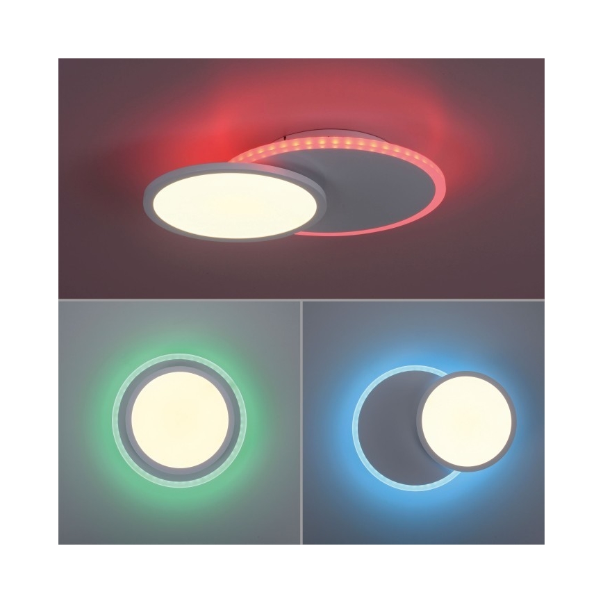 Leuchten Direkt 11662-16 - LED RGB Stmievateľné stropné svietidlo ARENDA LED/21W/230V + diaľkové ovládanie