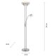Leuchten Direkt 11730-55 - LED Stmievateľná stojacia lampa ZAHARA LED/16W/230V + LED/5W