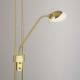 Leuchten Direkt 11730-60 - LED Stmievateľná  stojacia lampa ZAHARA LED/16W/230V + LED/5W