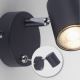 Leuchten Direkt 11941-13 - LED Nástenné bodové svietidlo TARIK 1xGU10/5W/230V čierna