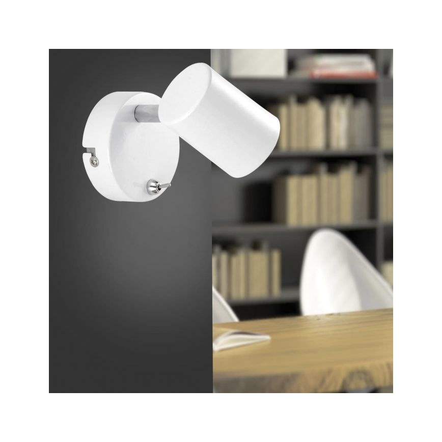Leuchten Direkt 11941-16 - LED Nástenné bodové svietidlo TARIK 1xGU10/5W/230V biela