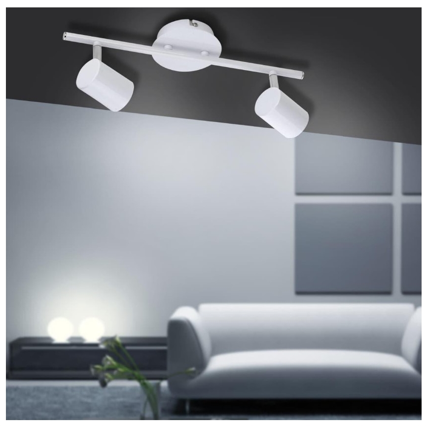 Leuchten Direkt 11942-16 - LED Bodové svietidlo TARIK 2xGU10/5W/230V biela