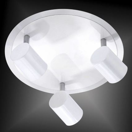 Leuchten Direkt 11943-16 - LED Bodové svietidlo TARIK 3xGU10/5W/230V biela