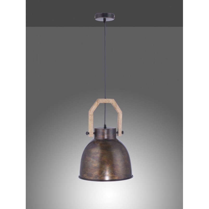 Leuchten Direkt 11986-18 - Luster na lanku SAMIA 1xE27/40W/230V mangovník