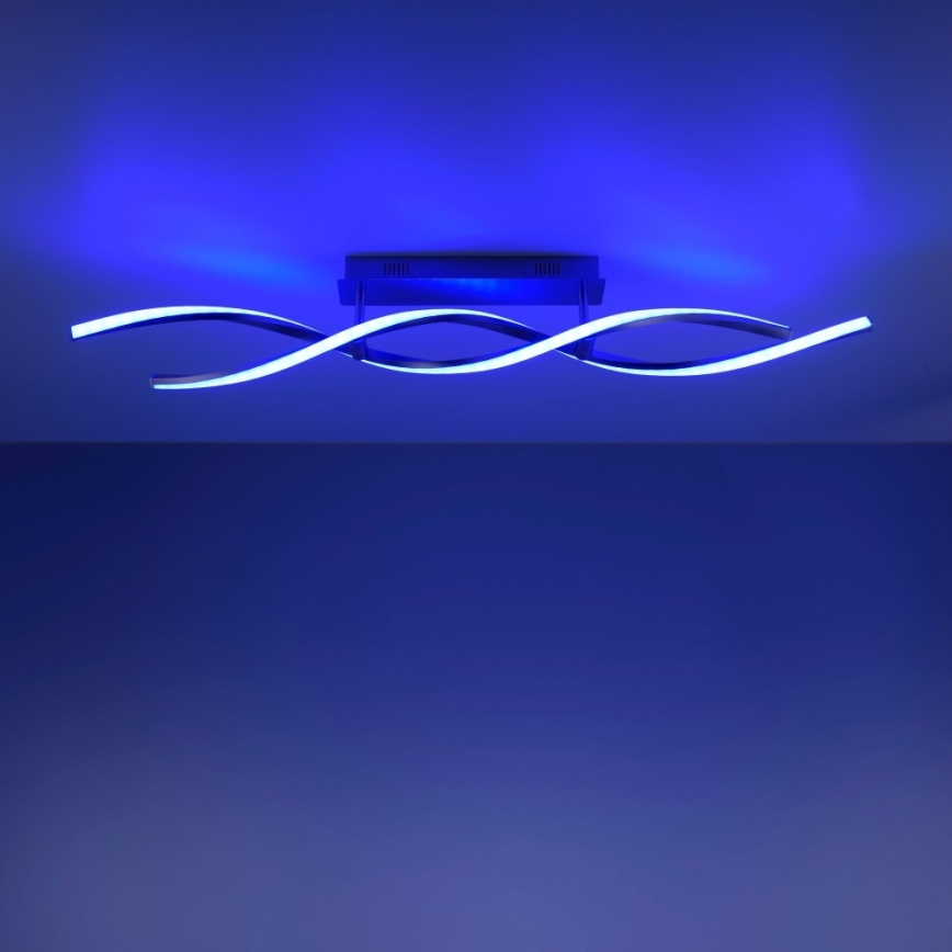 Leuchten Direkt 11993-55 - LED RGB Stmievateľný prisazený luster SWING 2xLED/8,5W/230V 2700-5000K +diaľkové ovládanie
