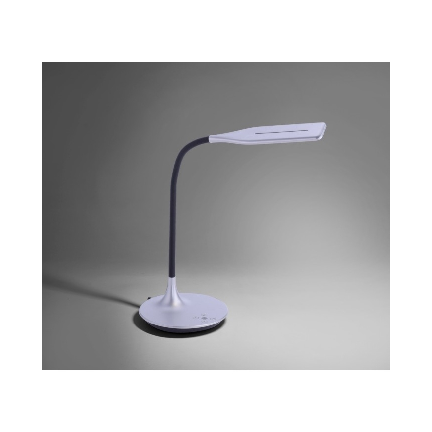 Leuchten Direkt 13061-21 - LED Stmievateľná stolná lampa RAFAEL LED/5W/230V 2700-6000K strieborná