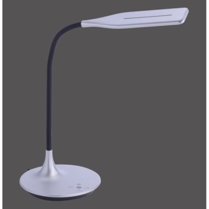 Leuchten Direkt 13061-21 - LED Stmievateľná stolná lampa RAFAEL LED/5W/230V 2700-6000K strieborná