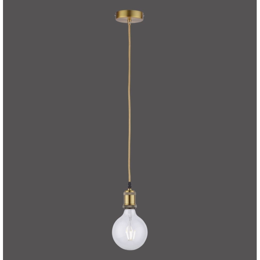 Leuchten Direkt 13570-60 - Luster na lanku DIY 1xE27/60W/230V mosadz