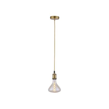 Leuchten Direkt 13570-60 - Luster na lanku DIY 1xE27/60W/230V mosadz