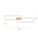 Leuchten Direkt 14019-60- LED Stmievateľný prisadený luster IVEN 2xLED/20W/230V 2700-5000K zlatá + diaľkové ovládanie