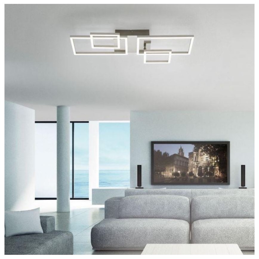 Leuchten Direkt 14030-55 - LED Prisadený luster IVEN 2xLED/12W/230V + 2xLED/5,5W