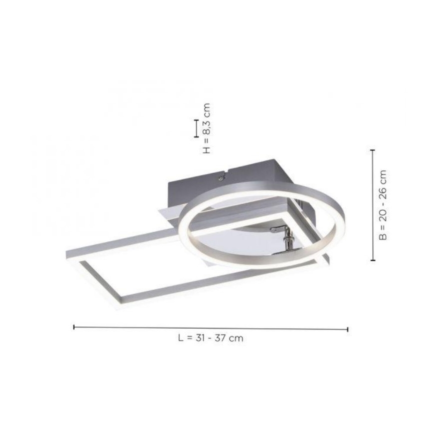 Leuchten Direkt 14031-55 - LED Stropné svietidlo IVEN LED/18W/230V