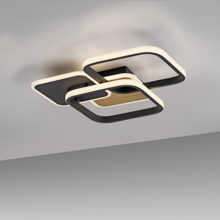 Leuchten Direkt 14117-78 - LED Stropné svietidlo SEVENT LED/36W/230V čierna/hnedá