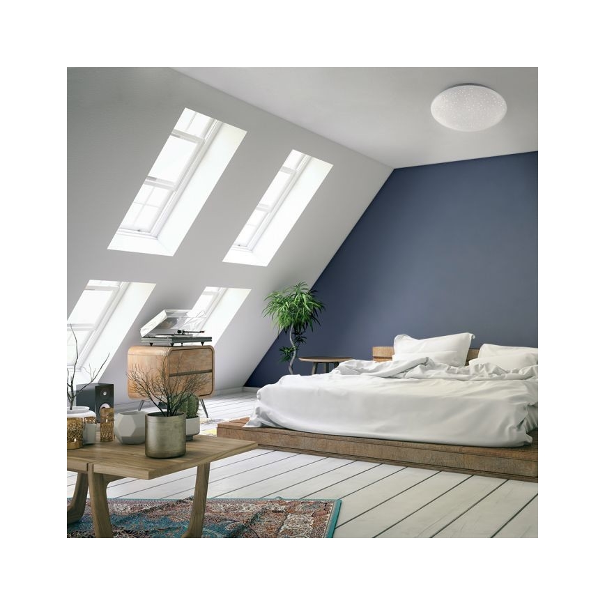 Leuchten Direkt 14241-16 - LED RGB Stmievateľné stropné svietidlo SKYLER LED/5,6W/230V + diaľkové ovládanie