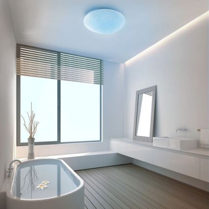 Leuchten Direkt 14241-16 - LED RGB Stmievateľné stropné svietidlo SKYLER LED/5,6W/230V + diaľkové ovládanie