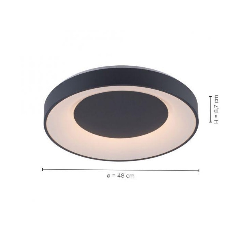 Leuchten Direkt 14346-18 -LED RGB Stmievateľné stropné svítidlo ANIKA LED/26,5W/230V Tuya 2700-5000K + diaľkové ovládánie
