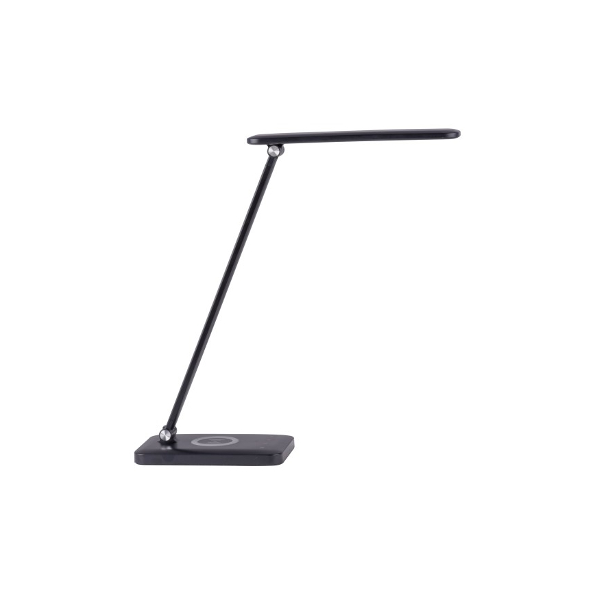 Leuchten Direkt 14415-16 - LED Stmievateľná dotyková stolná lampa s bezdrôtovým nabíjaním FLORENTINA LED/5W/230V 3000-5000K čierna + USB