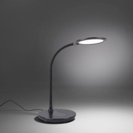 Leuchten Direkt 14416-18 - LED Stmievateľná dotyková stolná lampa s bezdrôtovým nabíjaním ASTRID LED/5W/230V 3000/4000/5500K + USB