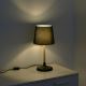 Leuchten Direkt 14423-18 - Stolná lampa NIMA 1xE14/40W/230V čierna