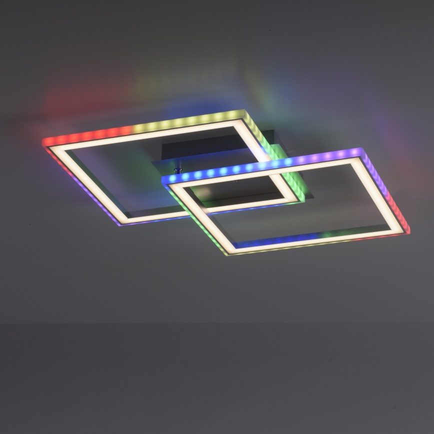 Leuchten Direkt 14634-55 - LED RGB Stmievateľné stropné svietidlo FELIX LED/26W/230V + diaľkové ovládanie