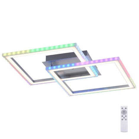 Leuchten Direkt 14634-55 - LED RGB Stmievateľné stropné svietidlo FELIX LED/26W/230V + diaľkové ovládanie