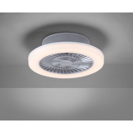 Leuchten Direkt 14645-55 - LED Svietidlo s ventilátorom LEONARD LED/27W/230V