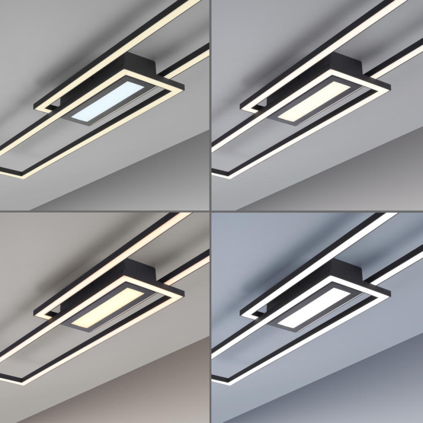 Leuchten Direkt 14696-18 - LED Stmievateľný prisadený luster ASMIN LED/45W/230V čierna