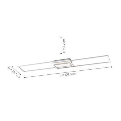 Leuchten Direkt 14711-55 - LED Stmievateľné stropné svietidlo ASMIN LED/42W/230V 3000-5000K + diaľkové ovládanie