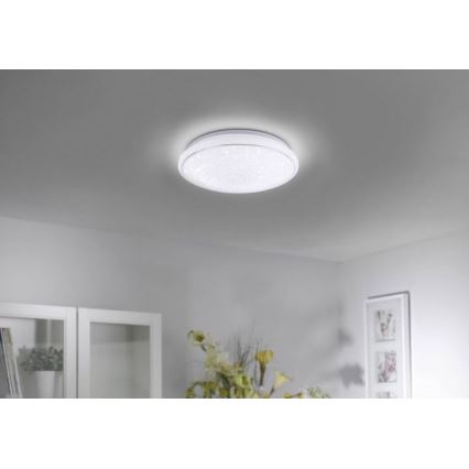 Leuchten Direkt 14743-16 - LED RGB Stmievateľné stropné svietidlo JUPI LED/28W/230V Tuya 2700-5000K + diaľkové ovládanie