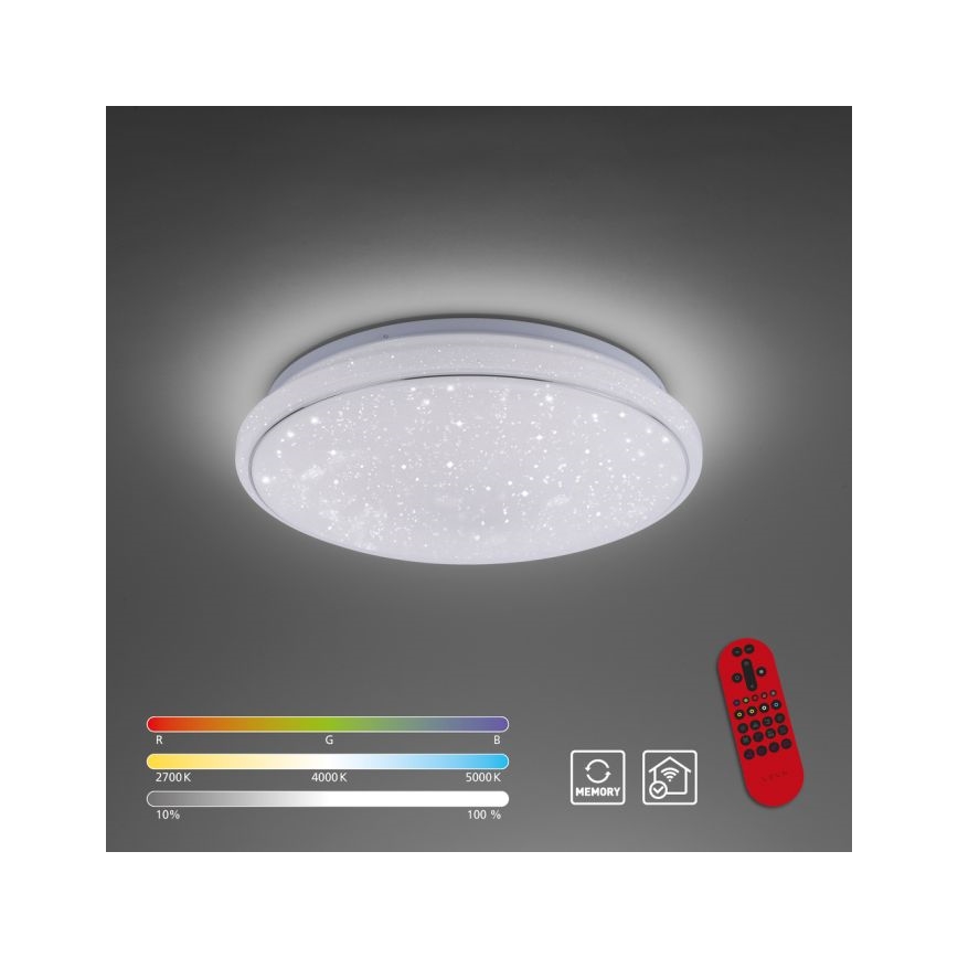 Leuchten Direkt 14743-16 - LED RGB Stmievateľné stropné svietidlo JUPI LED/28W/230V Tuya 2700-5000K + diaľkové ovládanie