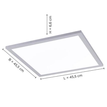 Leuchten Direkt 14755-21- LED Stmievateľné stropné svietidlo FLAT LED/28W/230V 2700-5000K + diaľkové ovládánie