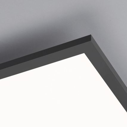 Leuchten Direkt 14757-18 - LED Stmievateľný prisadený panel FLAT LED/36W/230V 2700-5000K čierna + diaľkové ovládanie