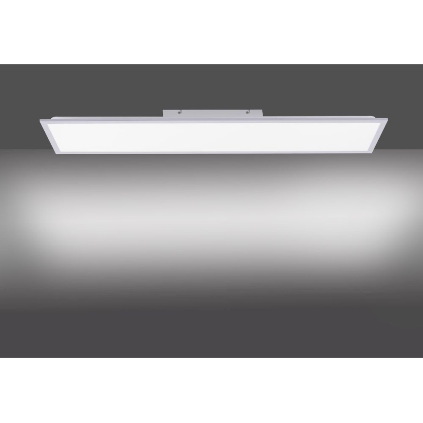 Leuchten Direkt 14757-21 - LED Stmievateľný prisadený panel  FLAT LED/36W/230V 2700-5000K strieborná + diaľkové ovládanie
