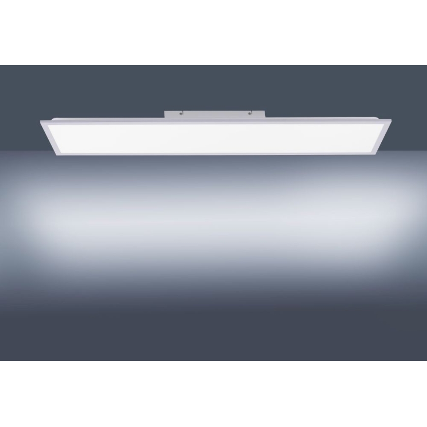 Leuchten Direkt 14757-21 - LED Stmievateľný prisadený panel  FLAT LED/36W/230V 2700-5000K strieborná + diaľkové ovládanie