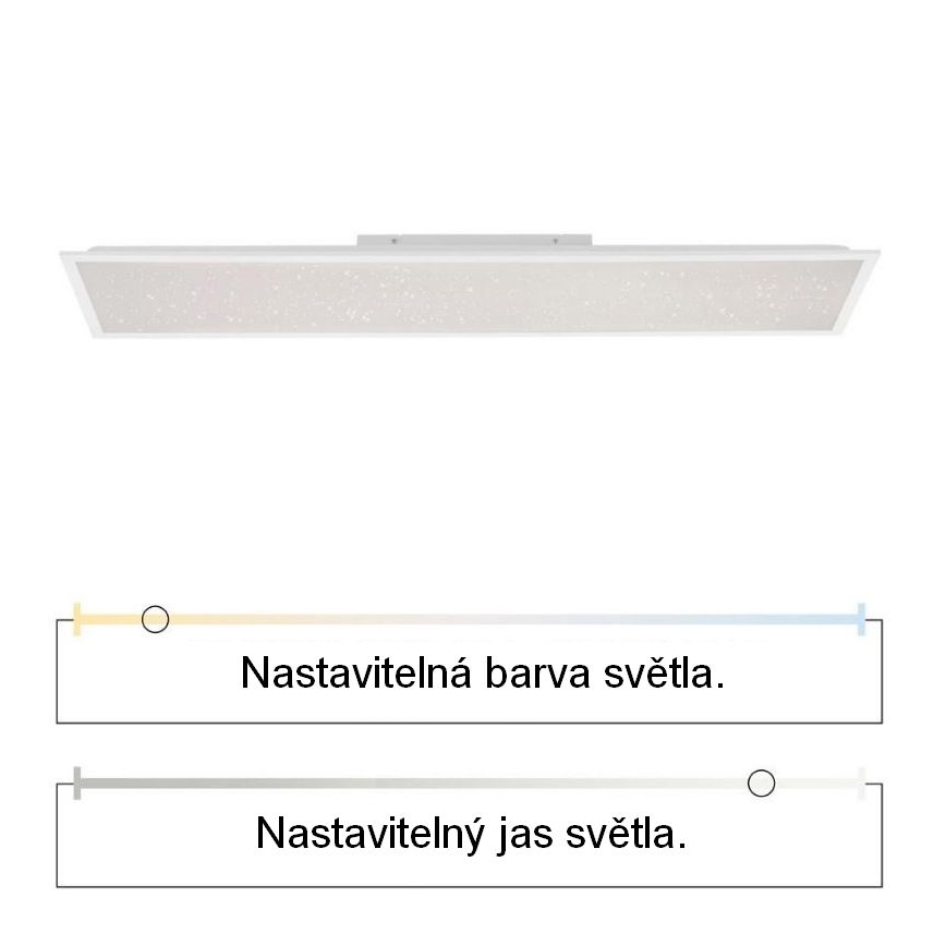 Leuchten Direkt 14762-16 - LED Stmievateľné svietidlo STARRYFLAT LED/36W/230V + diaľkové ovládanie