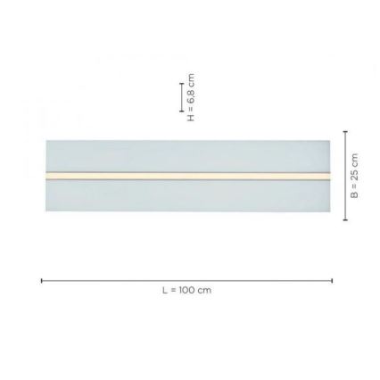 Leuchten Direkt 14854-16 - LED Stmievateľné stropné svietidlo EDGING LED/30W/230V 2700-5000K + diaľkové ovládanie