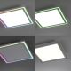 Leuchten Direkt 14900-16 - LED RGB Stmievateľné stropné svietidlo EDGING LED/24W/230V + diaľkové ovládanie
