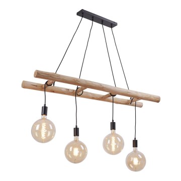 Leuchten Direkt 15025-18 - Luster na lanku EDGAR 4xE27/60W/230V