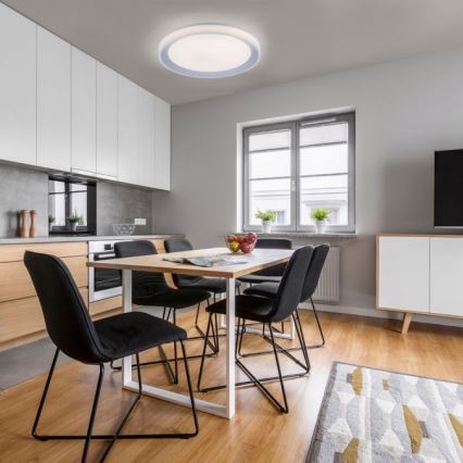 Leuchten Direkt 15110-21 - LED RGB Stmievateľné stropné svietidlo LENI LOLASMART LED/40W/230V + diaľkové ovládanie
