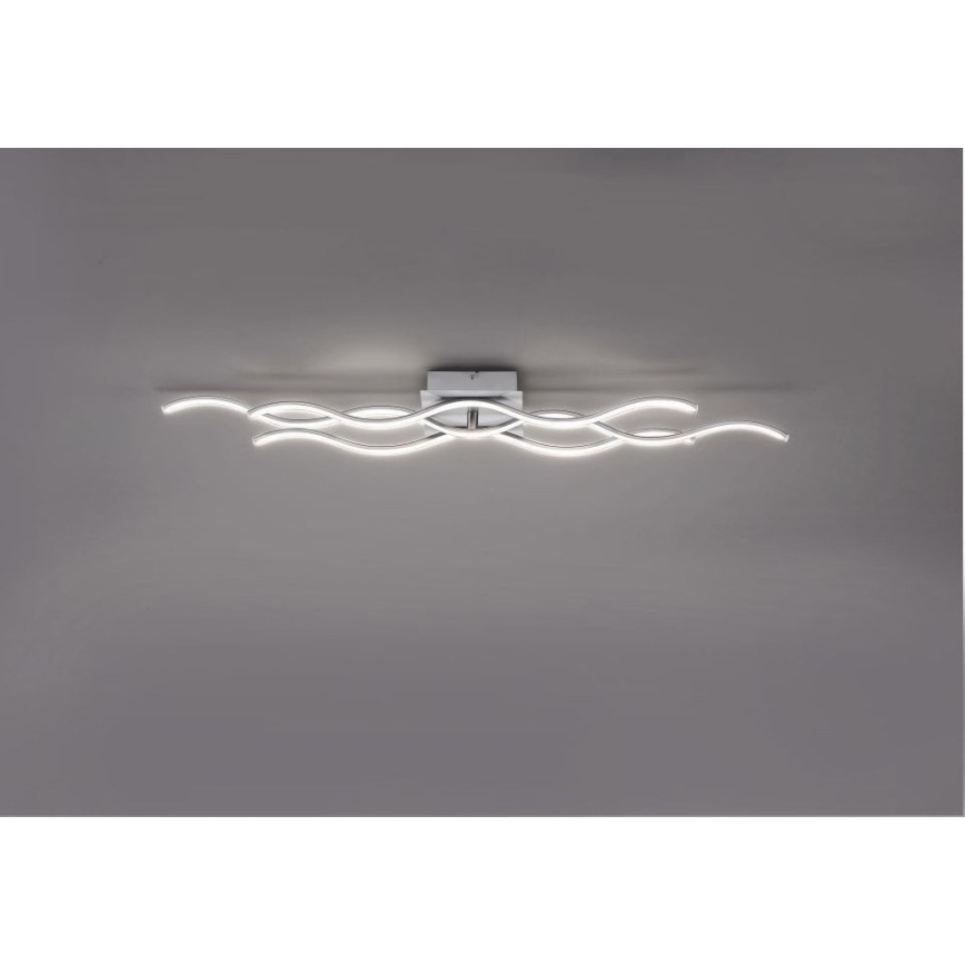 Leuchten Direkt 15166-55 - LED Prisadený luster WAWE LED/28W/230V matný chróm