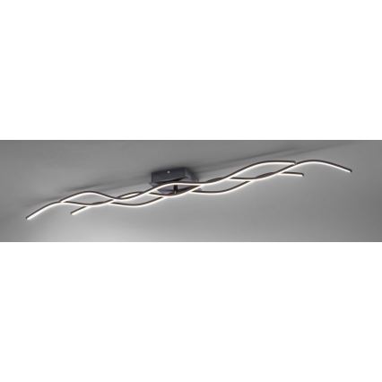 Leuchten Direkt 15167-18-LED Prisadený luster WAWE 2xLED/12,5W/230V+LED/17W čierna