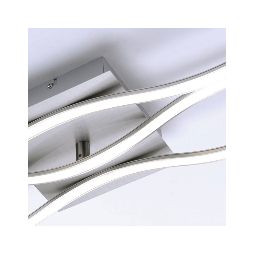 Leuchten Direkt 15167-55 - LED Prisadený luster WAWE 2xLED/12,5W/230V+1xLED/17W matný chróm
