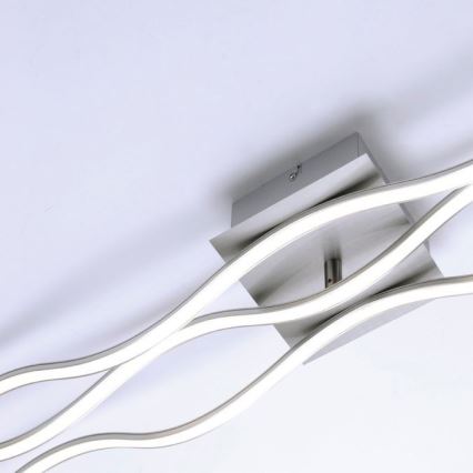 Leuchten Direkt 15167-55 - LED prisadený luster WAWE 2xLED/12,5W/230V+LED/17W matný chróm