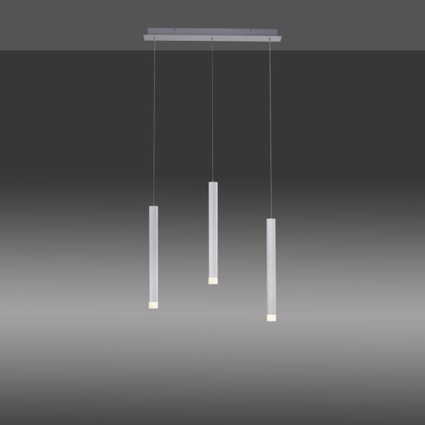 Leuchten Direkt 15203-95 - LED Luster na lanku BRUNO 3xLED/4,8W/230V biela
