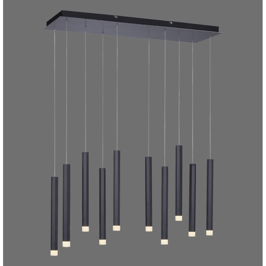 Leuchten Direkt 15206-18 - LED Luster na lanku 10xLED/4,8W/230V čierna