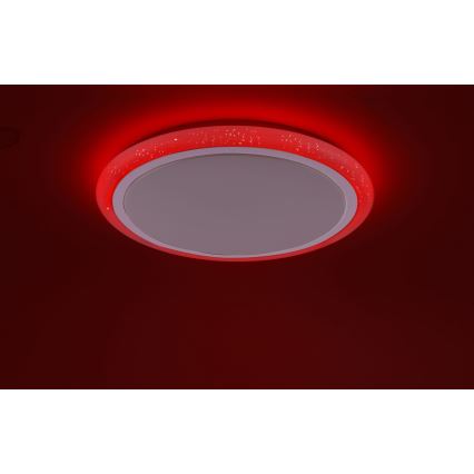 Leuchten Direkt 15230-16 - LED RGB Stmievateľné stropné svietidlo LUISA LED/42W/230V 3000-6400K + diaľkové ovládánie