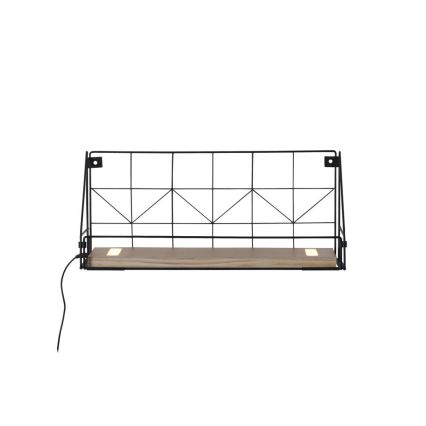 Leuchten Direkt 15277-18 - Polica s LED osvetlením BOARD 2xLED/1,75W/230V 45 cm eukalyptus