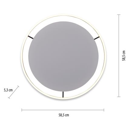 Leuchten Direkt 15392-13 - LED Stmievateľné stropné svietidlo RITUS LED/30W/230V čierna