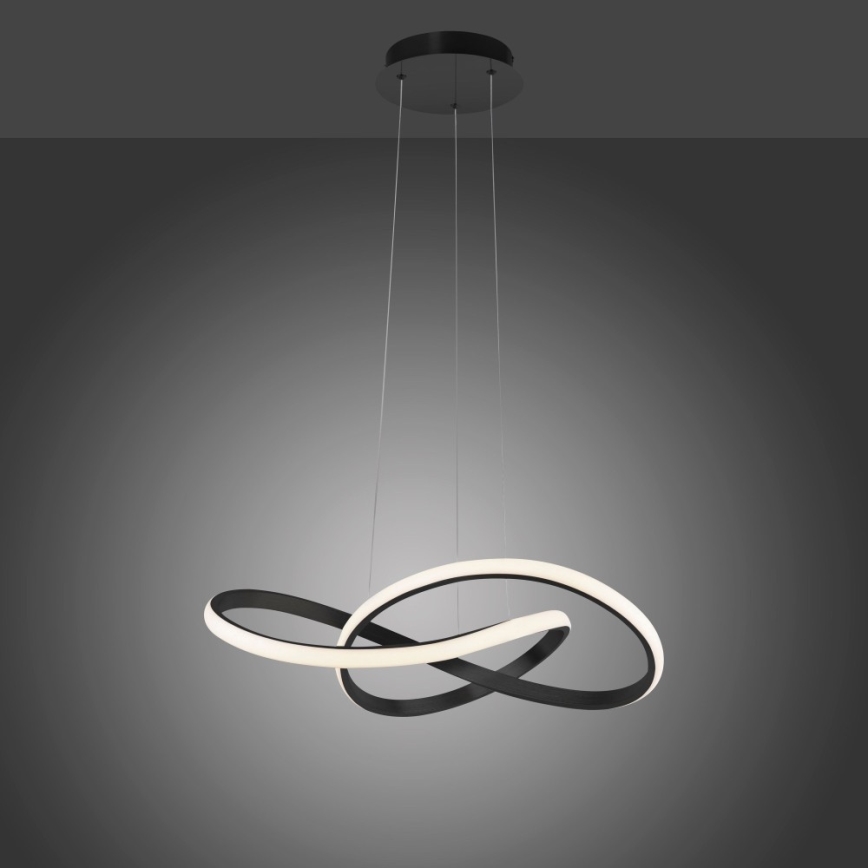 Leuchten Direkt 15402-18-LED Stmievateľný luster na lanku MARIA LED/25W/230V čierna